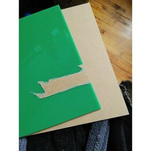 PMMA Acrylic Sheets Colored Non Transparent 6 x 6 Inch Green for Crafts 2pcs